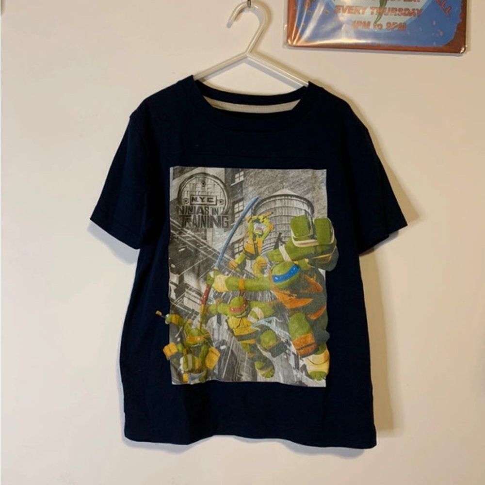 Kids Dark Blue Nickelodeon TMNT Shirt